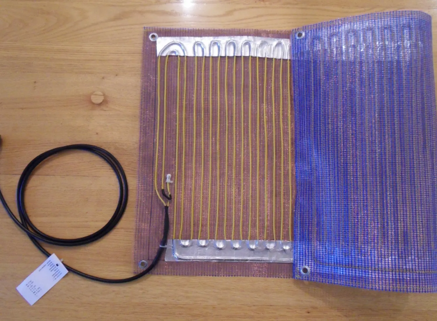 Heizmatte mit Kupfergeflecht